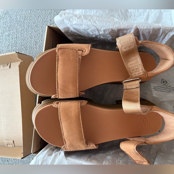 UGG Ashton Toast Platform Sandals - Size 9 - Brand New in Box - Picture 16 of 16